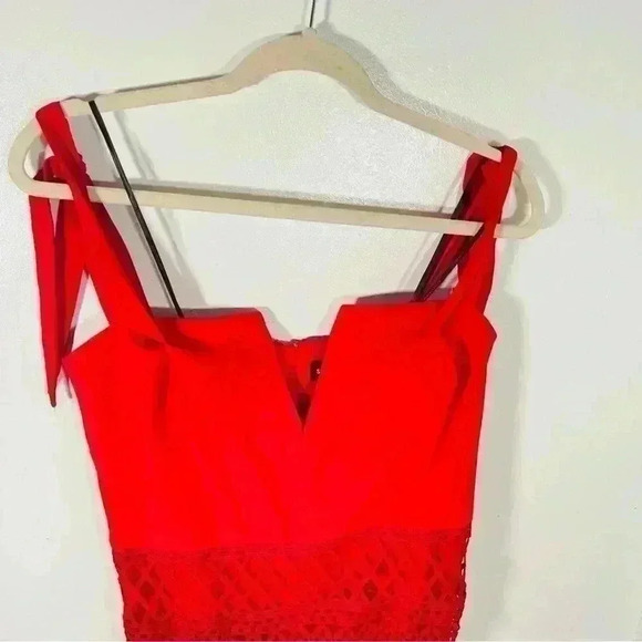 NWT Stylestalker Jackson Mini Dress Fire Red - Picture 6 of 10
